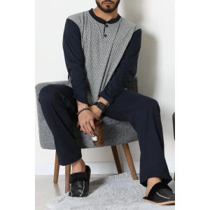 Süprem Jakarlı Erkek Pijama Takımı Lacigri - 70888.1838.