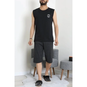 Süprem Şortlu Erkek Pijama Takımı Siyah - 42983.1048.