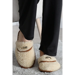 Teddy Ev Terliği Krem - 1760.1846.