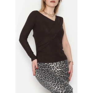 Tek Omuz Bluz Kahve - 1006.2119.