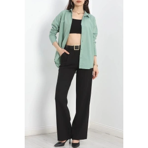 Terikoton Oversize Gömlek Çağla - 30829.1949.