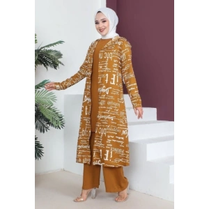 Tesettür 3 lü Takım Taba