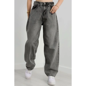 Tokalı Baggy Kot Pantolon Açıkfüme - 31159.2059.