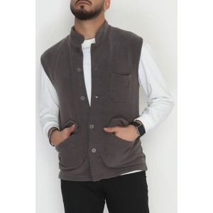 Tüylenmeyen Erkek Polar Yelek Antrasit - 42598.1937.