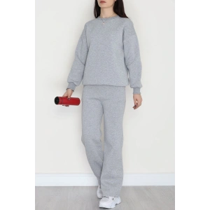 Üç İplik Eşofman Takımı Açıkgri - 70779.1878.