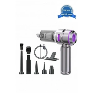 Üflemeli Şarjlı Araç Mini El Süpürgesi 20.000 Pa Emiş Güçlü 4in1 Araba Süpürgesi Hl-121