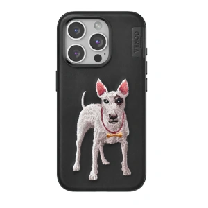 Venco iPhone 15 Pro Max Perma Desenli Kapak - Siyah