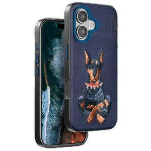 Venco iPhone 16 Perma Desenli Kapak - Lacivert