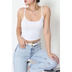 Viskon İp Asklı Atlet Beyaz - 7000.2127.