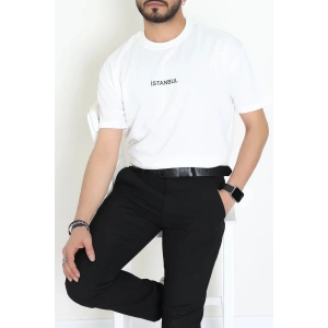 Wortex Oversize Erkek Tişört Beyaz - 31688.1878.