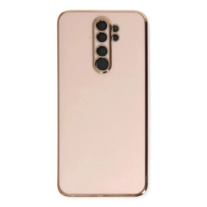 Xiaomi Redmi Note 8 Pro Kılıf Volet Silikon - Pembe