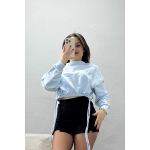 Yanları Bağçıklı 3 İplik Sweat Bebemavi - 0008.1238.