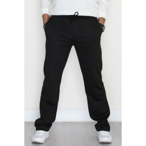 Yanları Çımalı Pike Erkek Pantolon Siyah - 42622.1837.