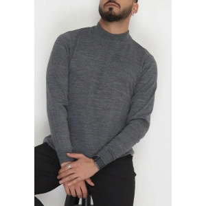 Yarım Balıkçı Erkek Triko Sweat Füme - 42530.2052.