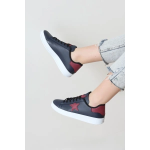 Yıldızlı Spor Ayakkabı Lacivertbordo - 31295.264.