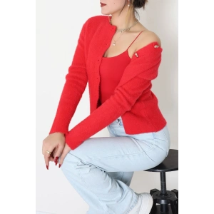 Yumuşak Dokulu Hırka Kırmızı - 70884.1765.