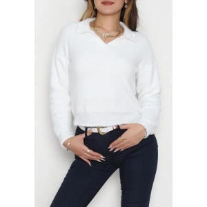 Yumuşak Dokulu Triko Ekru - 51109.1765.