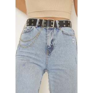 Zincir Aksesuarlı Kemer Siyah - 6787.1140.