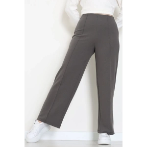 Zra Krep Lastikli Çımalı Pantolon Antrasit - 51251.1837.