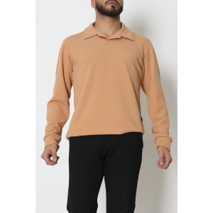 Zra Krep Polo Yaka Erkek Sweat Camel - 42186.1937.