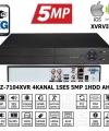 EZCOOL EZ-7104XVR 4CH 5MP KOAKSIYEL SES XVRVIEW