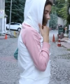 Kanguru Cepli Sweatshirt - BEYAZ