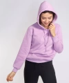 Kapüşonlu Şardonlu Sweatshirt-LİLA