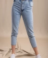 Lastik Detaylı Slim Fit Jeans - MAVİ