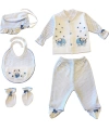 Sema Bebe 5li Premature Puanlı Set - Açık Mavi 8682476853155