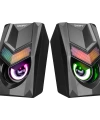 SNOPY SN-X25 2.0  RGB IŞIKLI 3WX2SİYAH USB SPEAKER