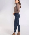 Yırtık Detaylı Skinny Jean Pantolon-LACİVERT