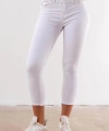 Yüksek Bel Skinny Jean Pantolon  - BEYAZ