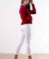 Yüksek Bel Skinny Jean Pantolon  - BEYAZ