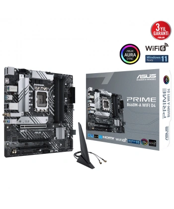 ASUS PRIME B660M-A WIFI D4 DDR4 5333MHz(OC) M.2 HDMI DP mATX 1700p