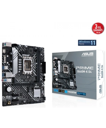 ASUS PRIME B660M-K D4 DDR4 5333(OC) M.2  mATX 1700p