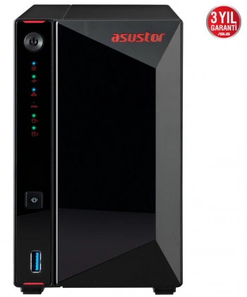 ASUSTOR AS5202T 2 SLOT 2GB DDR4 3.5 NAS DEPOLAMA ÜNİTESİ