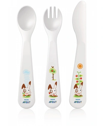 Avent Çatal, Kaşık ve Bıçak Seti 18ay+
