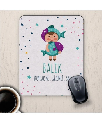 Balık Burçlarına Özel Sevimli Mouse Pad