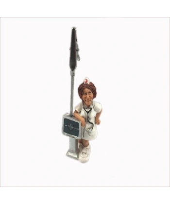 Bayan Hemşire Figürlü Biblo Piknot Tutgaç