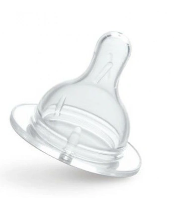 Bebedor Biberon İçin Geniş Ağızlı Yavaş Akışlı Silikon Emzik 0-3 Ay