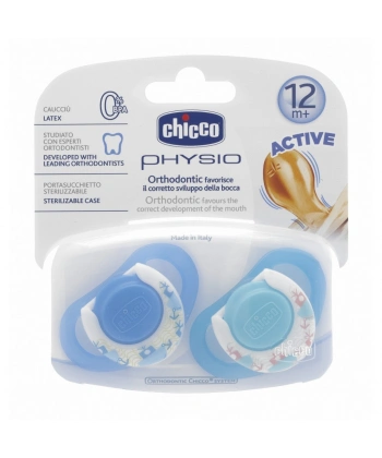 Chicco 2 li Physio Kauçuk Emzik 12 ay+ Erkek