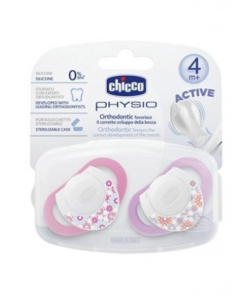 Chicco Emzik Physio Pembe Silikon 4m+ 2li