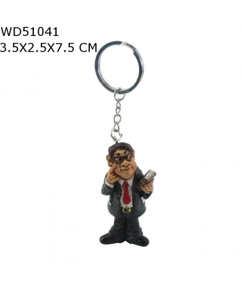 Erkek Öğretmen Figürlü Biblo Heykel Anahtarlık