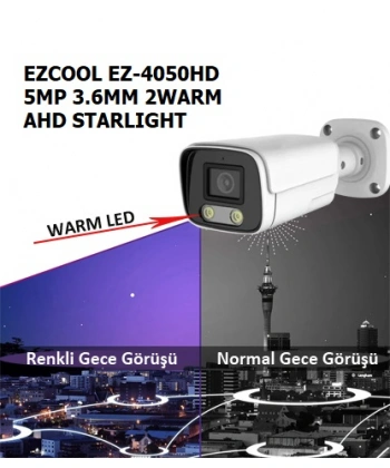 EZCOOL EZ-4050HD 5MP 3.6MM 2WARM AHD STARLIGHT