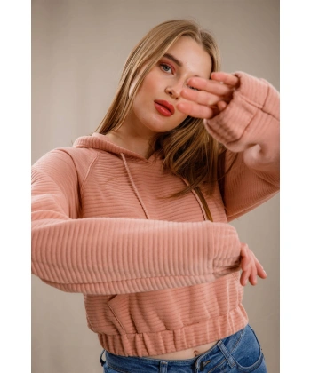 Kanguru Cepli Sweatshirt - PUDRA