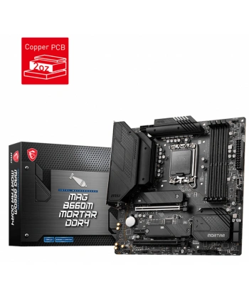 MSI MAG B660M MORTAR DDR4 4800(OC) Mhz MATX 1700p