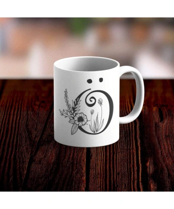 Özel Tasarım Ö Harfi Beyaz Kupa Bardak