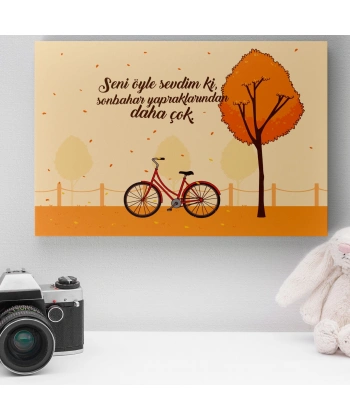 Romantik Tasarımlı Mini Kanvas Tablo - No14