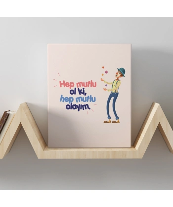 Romantik Tasarımlı Mini Kanvas Tablo - No18