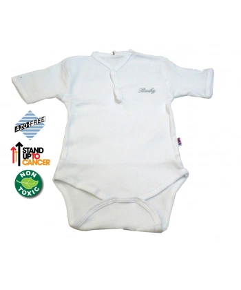 Sema Baby Yarım Kol Kaşkorse Badi (Body) - Beyaz 0-6 Ay